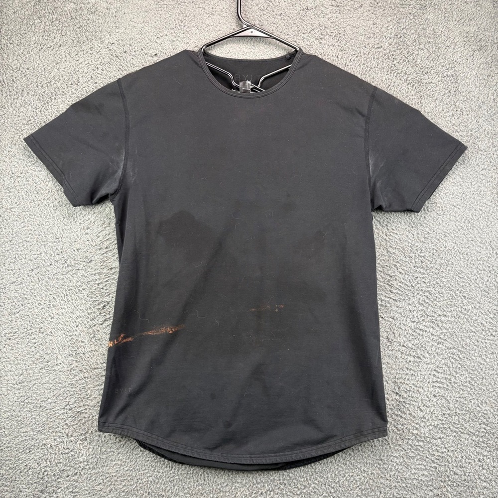 BYLT Premium Basics Mens Drop Cut Short Sleeve T-Shirt Black‎ Size Medium